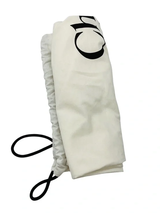 CHLOE SUMMERY BEIGE SUMMER BANANA LOGO RAFFIA CROCHET TOTE BAG - Picture 12 of 16